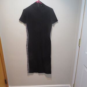 Michael Kors Logo Tape Knit Midi Dress Size XL